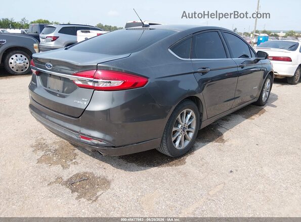 3FA6P0LU9HR254991 2017 FORD FUSION HYBRID Gray Задня права чверть