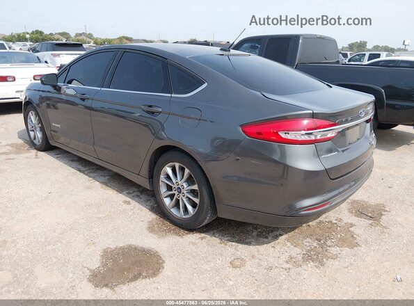 3FA6P0LU9HR254991 2017 FORD FUSION HYBRID Gray Задня ліва чверть