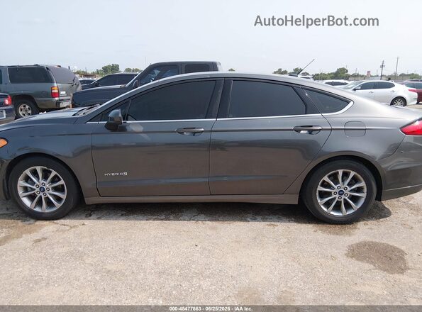 3FA6P0LU9HR254991 2017 FORD FUSION HYBRID Gray Панорамний вид салону 360°