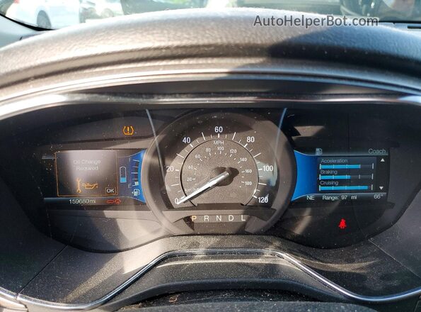 3FA6P0LU9JR102635 2018 FORD FUSION Black ხელსაწყოთა პანელის ხედი