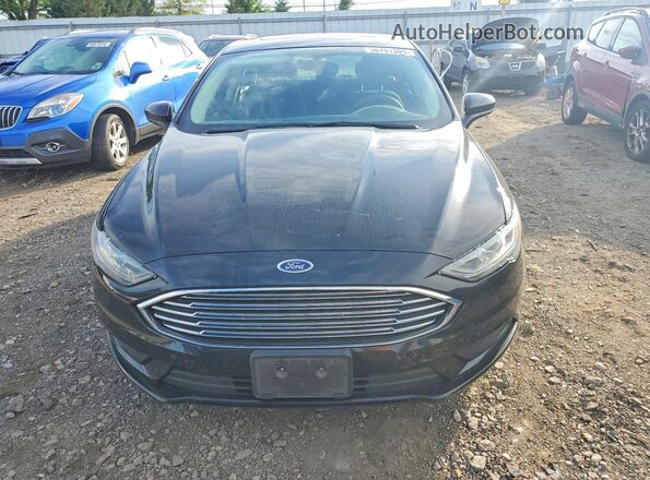 3FA6P0LU9JR102635 2018 FORD FUSION Black წინა ხედი