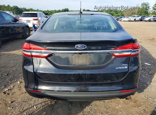3FA6P0LU9JR102635 2018 FORD FUSION Black უკანა ხედი