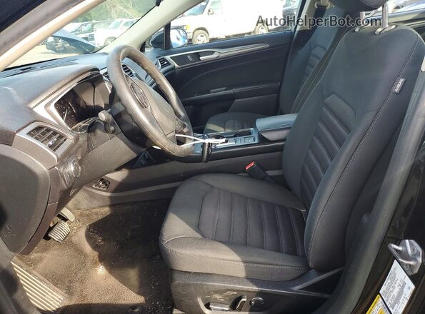 3FA6P0LU9JR102635 2018 FORD FUSION Black წინა სალონის ხედი