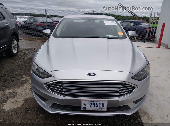 3FA6P0LU9JR111853 2018 FORD FUSION HYBRID Silver Вид спереду