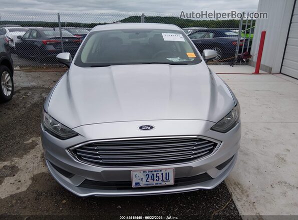 3FA6P0LU9JR111853 2018 FORD FUSION HYBRID Silver Вид щитка приладів