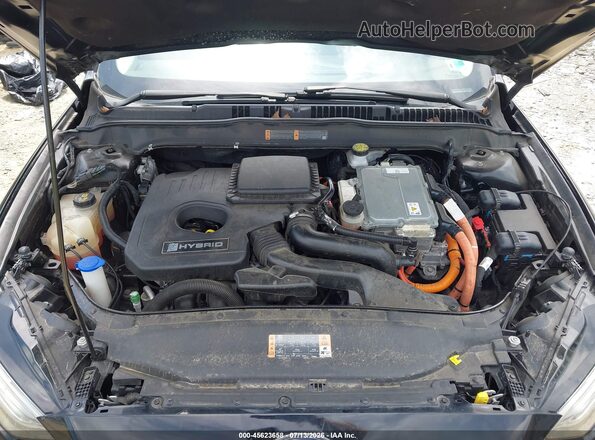 3FA6P0LU9JR147557 2018 FORD FUSION HYBRID Black Rear view