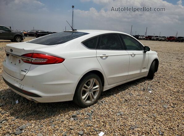 3FA6P0LU9JR152712 2018 FORD FUSION Белый Задняя правая четверть