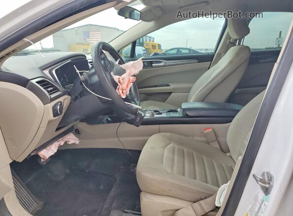 3FA6P0LU9JR152712 2018 FORD FUSION Белый Вид салона спереди