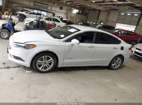 3FA6P0LU9JR171809 2018 FORD FUSION HYBRID White Սալոնի 360 աստիճան տեսք