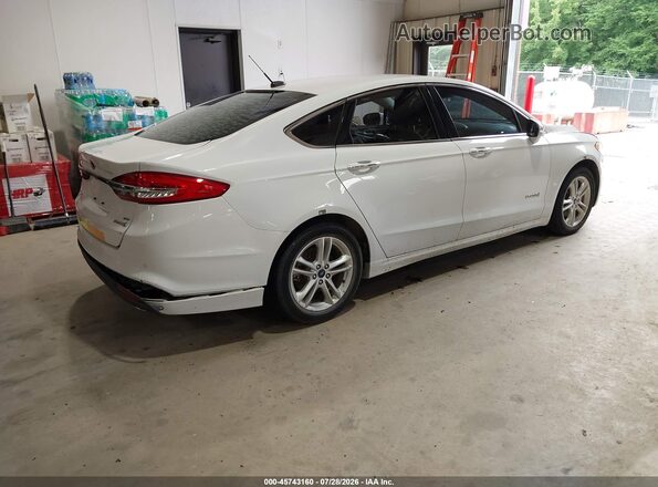 3FA6P0LU9JR171809 2018 FORD FUSION HYBRID White Հետևի աջ