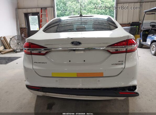 3FA6P0LU9JR171809 2018 FORD FUSION HYBRID White 