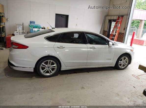 3FA6P0LU9JR171809 2018 FORD FUSION HYBRID White Սալոնի հետևի տեսք