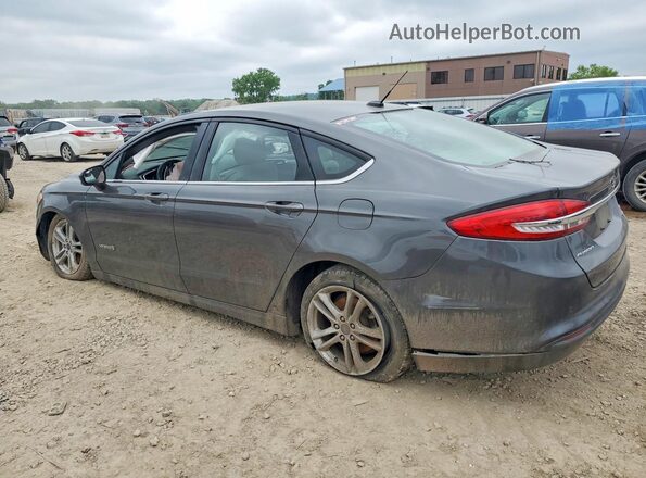 3FA6P0LU9JR172913 2018 FORD FUSION Black Задня ліва чверть