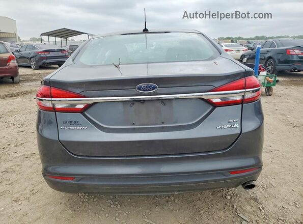 3FA6P0LU9JR172913 2018 FORD FUSION Black Вид ззаду