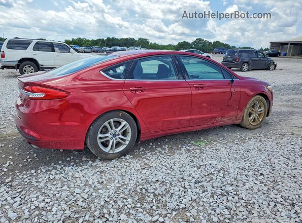 3FA6P0LU9JR203769 2018 FORD FUSION Red Rear right