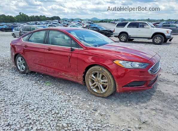 3FA6P0LU9JR203769 2018 FORD FUSION Red Front right