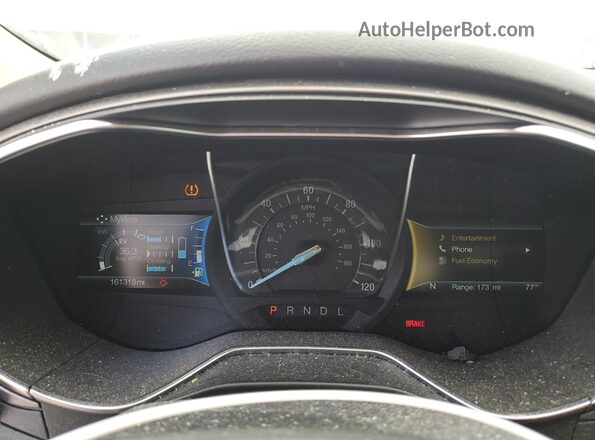 3FA6P0LU9JR203769 2018 FORD FUSION Red Instrument cluster view