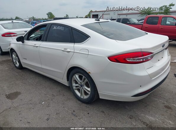 3FA6P0LU9JR235301 2018 FORD FUSION HYBRID White Հետևի ձախ