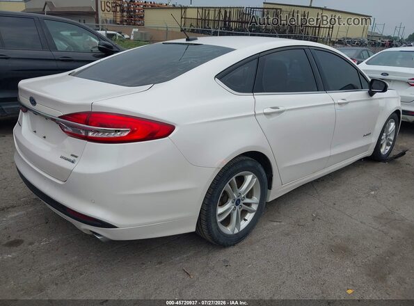3FA6P0LU9JR235301 2018 FORD FUSION HYBRID White Հետևի աջ