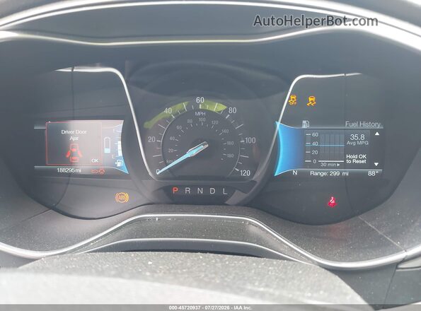 3FA6P0LU9JR235301 2018 FORD FUSION HYBRID White Հետևի նստատեղերի տեսք
