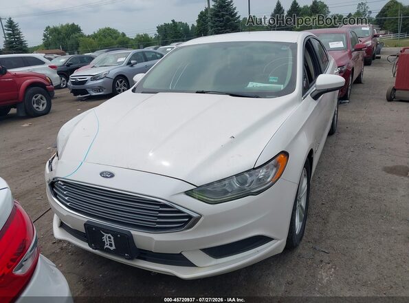 3FA6P0LU9JR235301 2018 FORD FUSION HYBRID White Սարքավորումների վահանակի տեսք