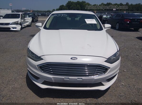3FA6P0LU9JR253748 2018 FORD FUSION HYBRID White Instrument cluster view