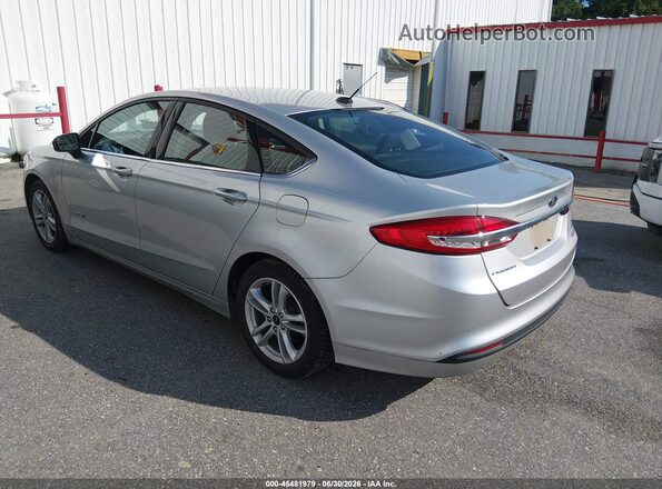 3FA6P0LU9JR254284 2018 FORD FUSION HYBRID Silver Հետևի ձախ
