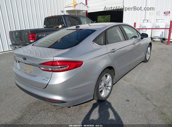 3FA6P0LU9JR254284 2018 FORD FUSION HYBRID Silver Հետևի աջ