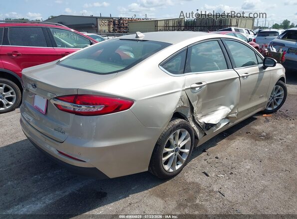 3FA6P0LU9KR129576 2019 FORD FUSION HYBRID Champagne Trasero derecho
