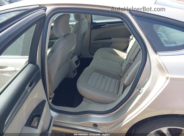 3FA6P0LU9KR129576 2019 FORD FUSION HYBRID Champagne Vista de la etiqueta del VIN