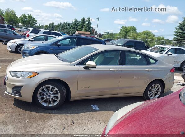 3FA6P0LU9KR129576 2019 FORD FUSION HYBRID Champagne Vista interior de 360 grados