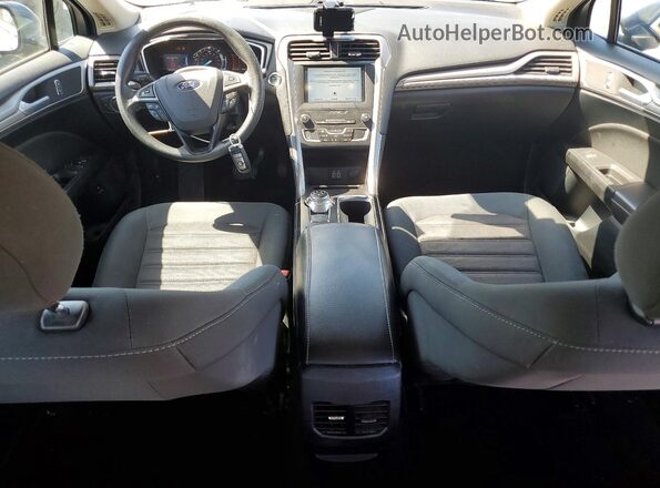 3FA6P0LU9KR181368 2019 FORD FUSION Blue Вид панелі приладів