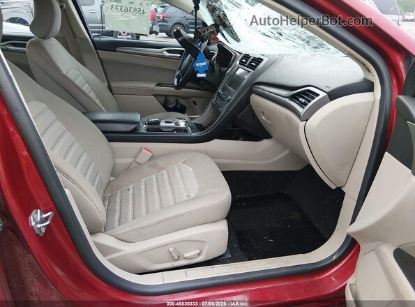 3FA6P0LU9KR199708 2019 FORD FUSION HYBRID Red წინა სალონის ხედი