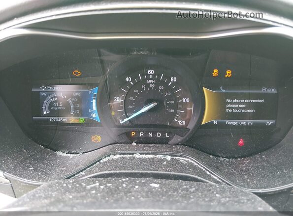3FA6P0LU9KR199708 2019 FORD FUSION HYBRID Red უკანა სავარძლების ხედი