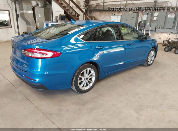 3FA6P0LU9LR226407 2020 FORD FUSION Синий Задняя правая четверть