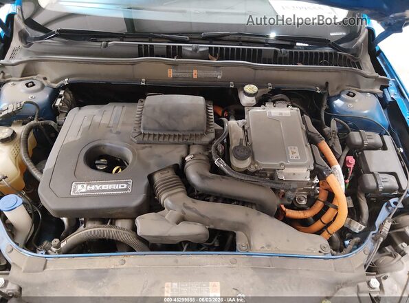 3FA6P0LU9LR226407 2020 FORD FUSION Синий Вид сзади