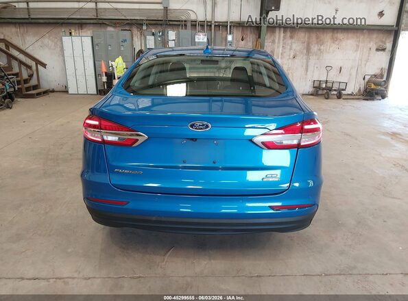 3FA6P0LU9LR226407 2020 FORD FUSION Синий 