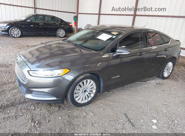 3FA6P0LUXGR281972 2016 FORD FUSION HYBRID Gray Przód lewy