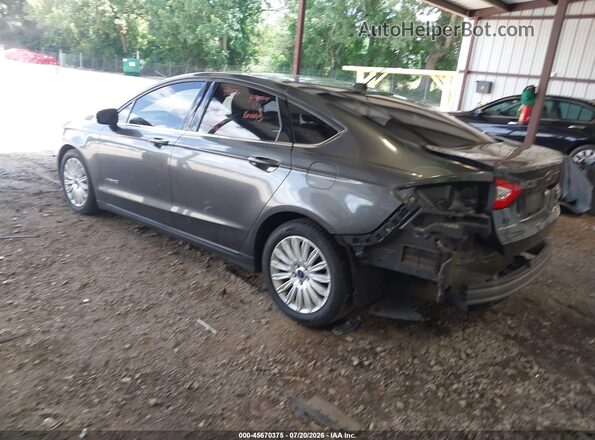 3FA6P0LUXGR281972 2016 FORD FUSION HYBRID Gray Tył lewy