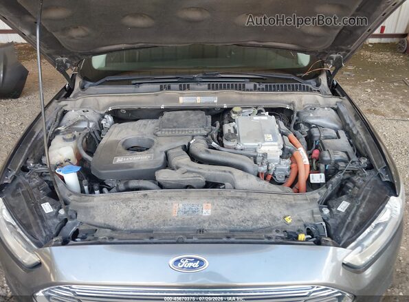 3FA6P0LUXGR281972 2016 FORD FUSION HYBRID Gray Widok z tyłu