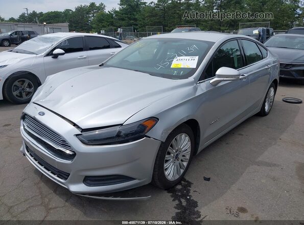 3FA6P0LUXGR348909 2016 FORD FUSION HYBRID Silver წინა მარცხენა ხედი სამი მეოთხედიდან