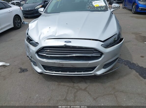 3FA6P0LUXGR348909 2016 FORD FUSION HYBRID Silver წინა ხედი