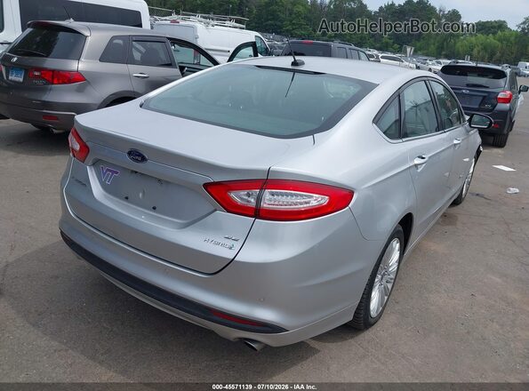 3FA6P0LUXGR348909 2016 FORD FUSION HYBRID Silver უკანა მარჯვენა