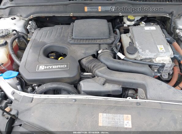 3FA6P0LUXGR348909 2016 FORD FUSION HYBRID Silver უკანა ხედი
