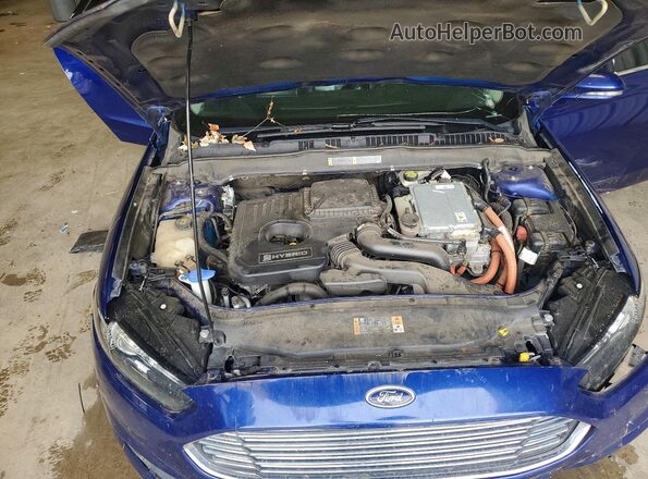 3FA6P0LUXGR389234 2016 FORD FUSION Blue უკანა სალონის ხედი