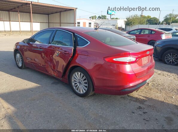 3FA6P0LUXGR404220 2016 FORD FUSION HYBRID Red Задня ліва чверть