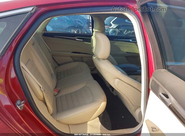 3FA6P0LUXGR404220 2016 FORD FUSION HYBRID Red Вид наклейки з VIN-кодом