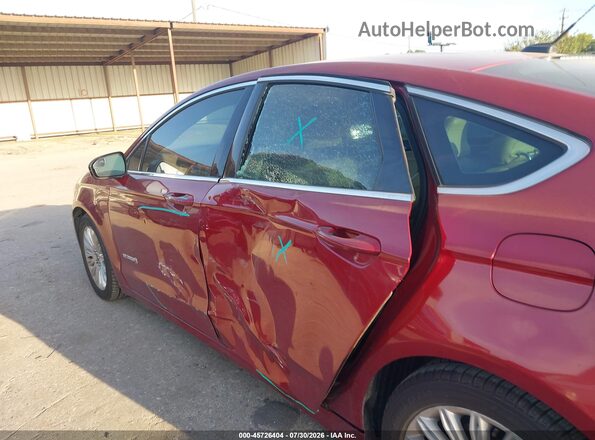 3FA6P0LUXGR404220 2016 FORD FUSION HYBRID Red Вид спереду