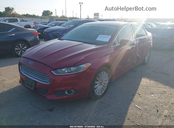 3FA6P0LUXGR404220 2016 FORD FUSION HYBRID Red Передня ліва чверть