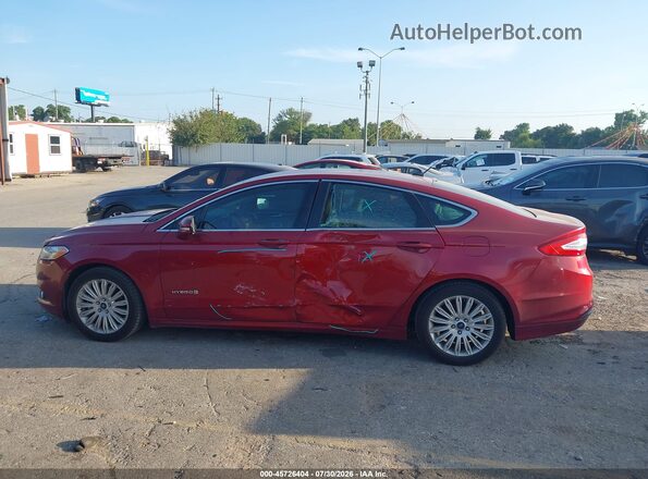 3FA6P0LUXGR404220 2016 FORD FUSION HYBRID Red Панорамний вид салону 360°